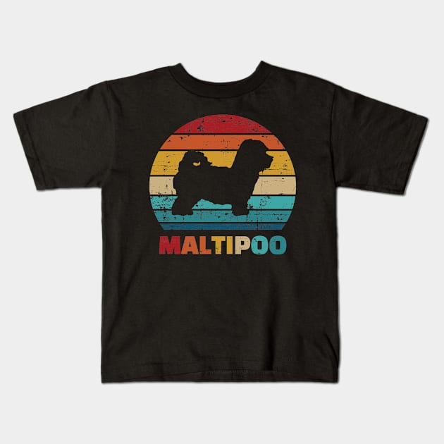 Maltipoo vintage retro Kids T-Shirt by Designzz
